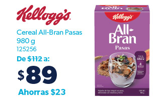 Cereal All-Bran Pasas 980 g