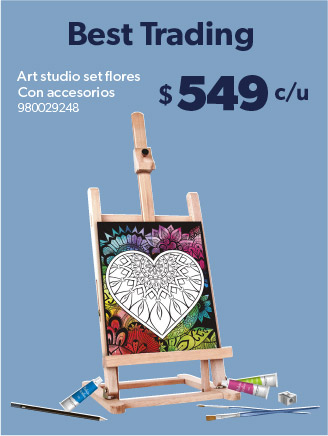 Art studio set flores