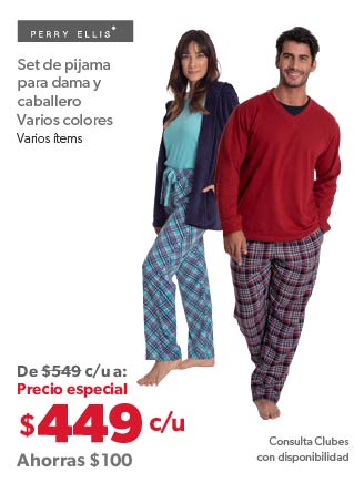 Set de pijama Dama y caballero Varios colores