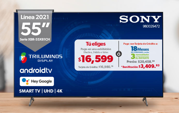Smart Tv 55" UHD 4K Triluminos Display