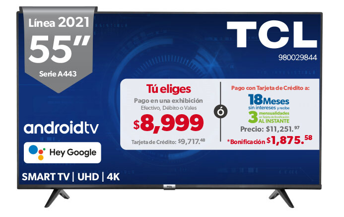 Smart TV 55" UHD 4K