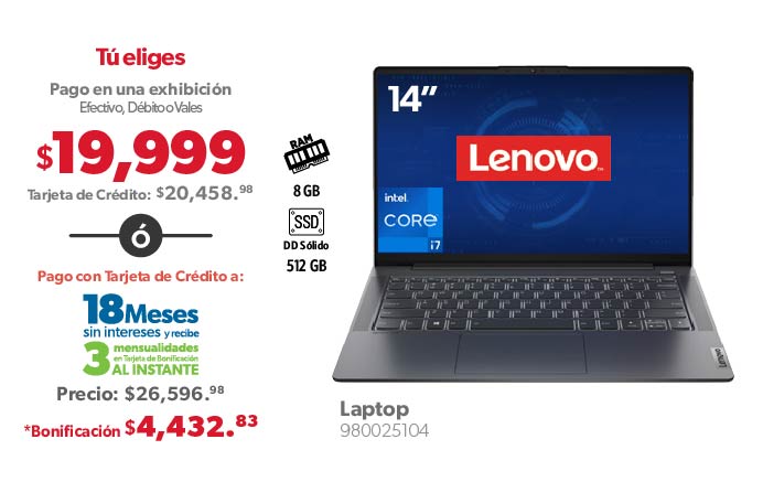 Laptop 14” Intel Core i7 512 GB