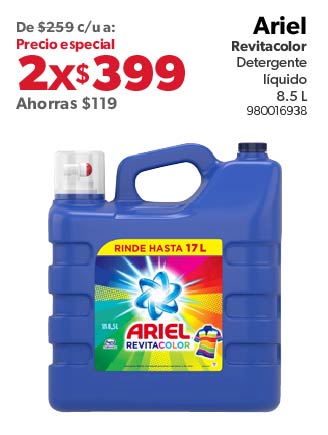 Revitacolor Detergente líquido 8.5 L