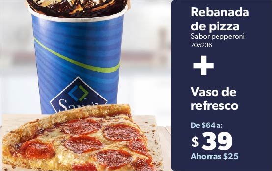 Rebanada pizza+Refresco