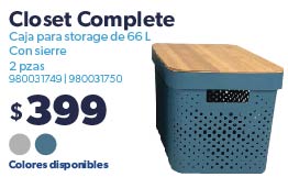 Caja para storage de 66 L