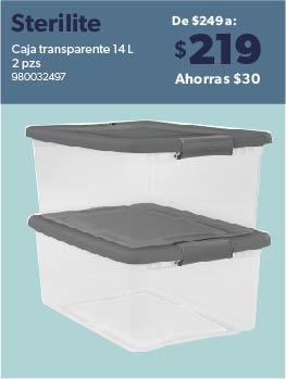 Caja transparente 14 L