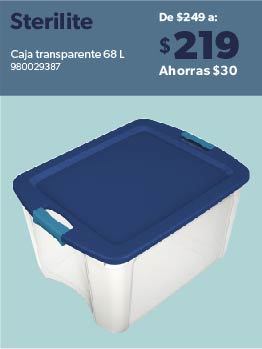 Caja transparente 68 L