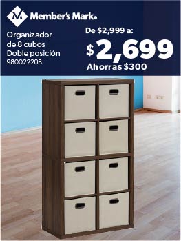 Organizador de 8 cubos