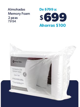 Almohadas Memory Foam