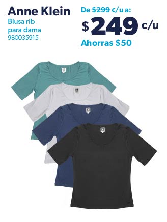 Blusa rib para dama