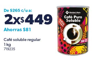 Café soluble regular