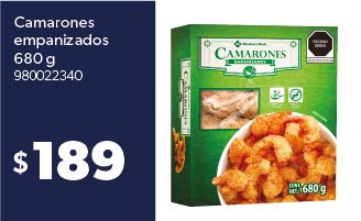 Camarones empanizados