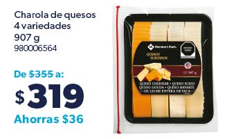 Charola de quesos