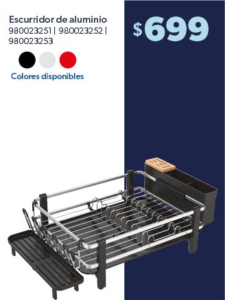 Escurridor de aluminio