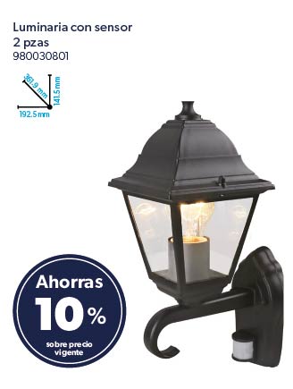 Luminaria con sensor