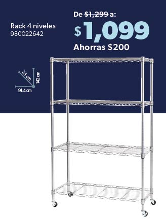 Rack 4 niveles