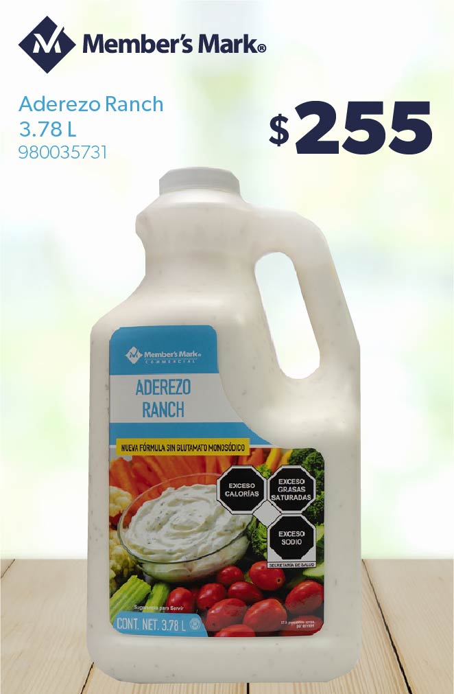 Aderezo Ranch 3.78 L