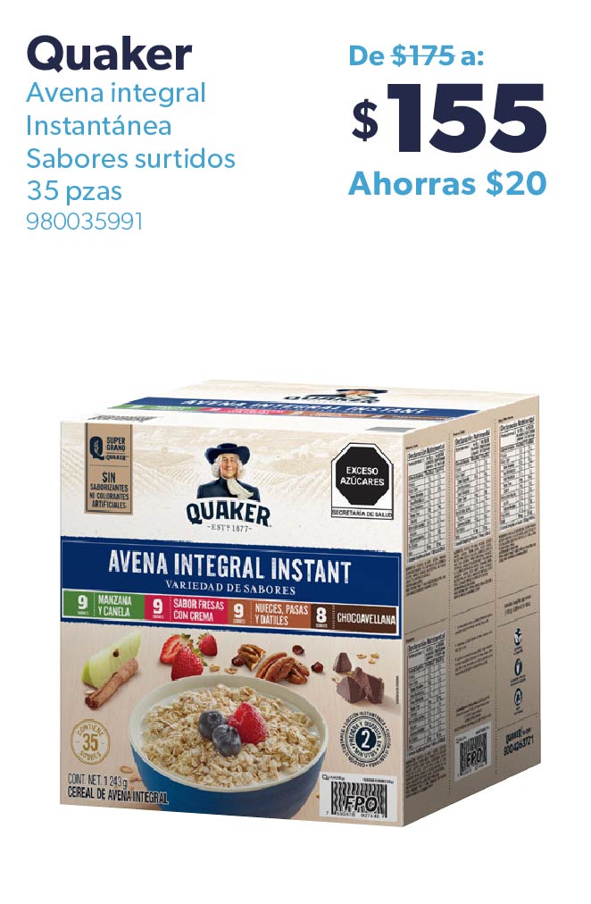 Avena integral Instantánea