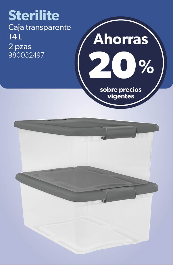 Caja transparente 14 L