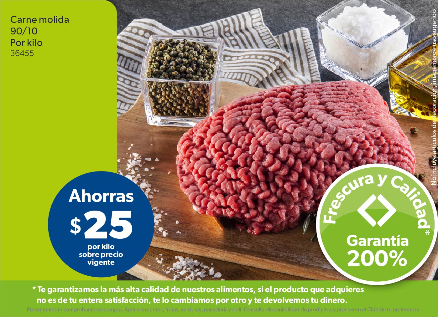 Carne molida 90/10 Por kilo