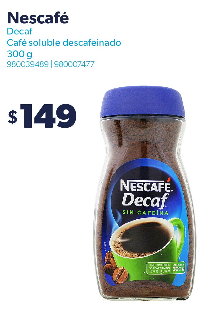 Decaf Café soluble descafeinado