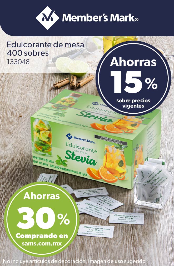 Edulcorante de mesa con Stevia