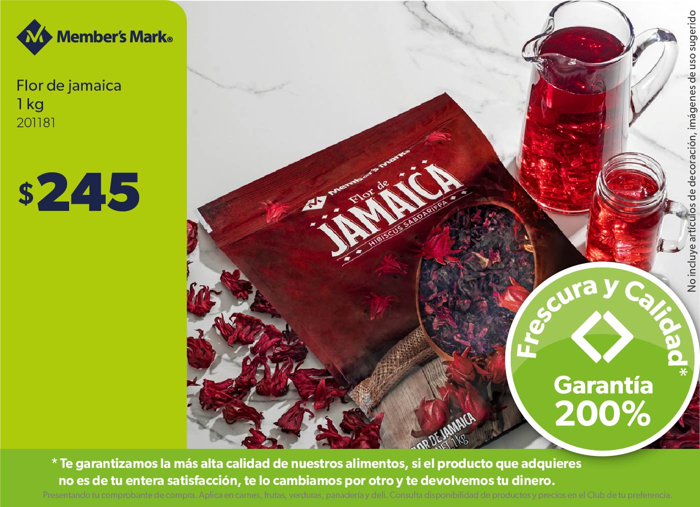 Flor de jamaica 1 kg