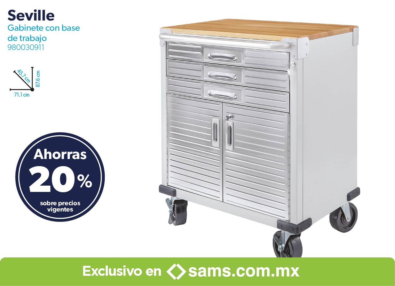 Gabinete con base de trabajo