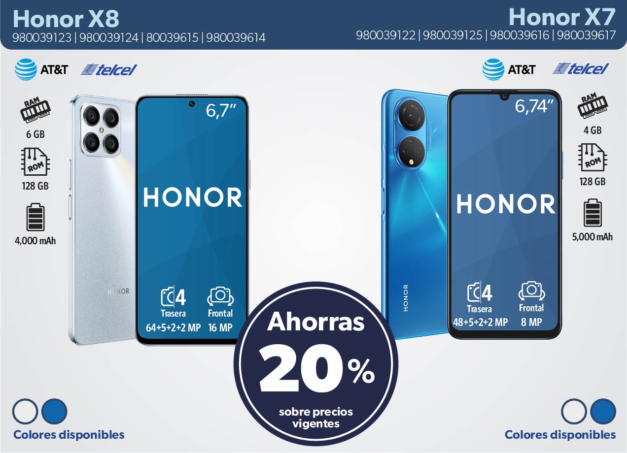 Honor X8
/X7