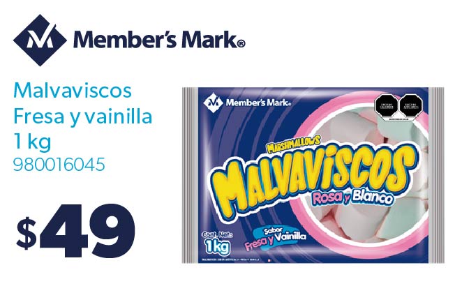 Malvaviscos Fresa y vainilla