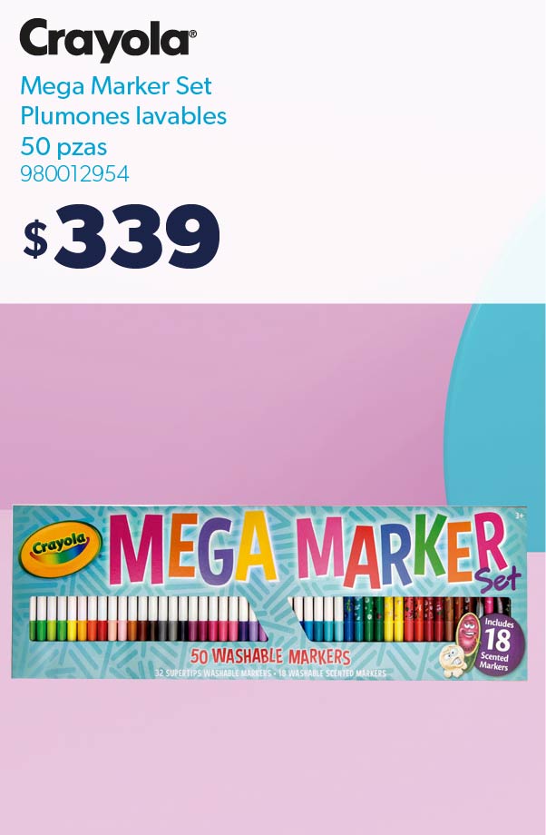 Mega Marker Set Plumones lavables