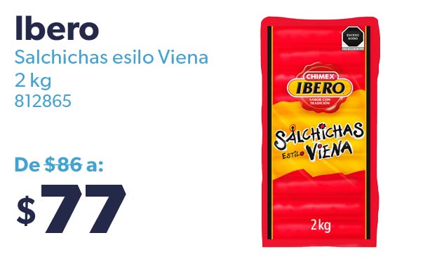 Salchichas esilo Viena 2 kg