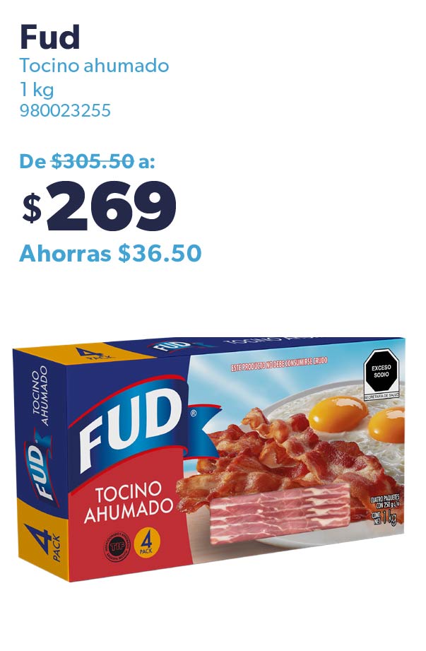 Tocino ahumado 1 kg