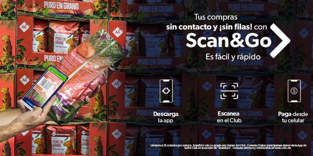 Tus compras sin contacto y sin filas con scan&go