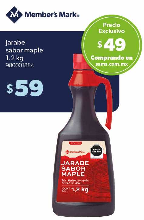 Jarabe sabor maple 1.2 kg