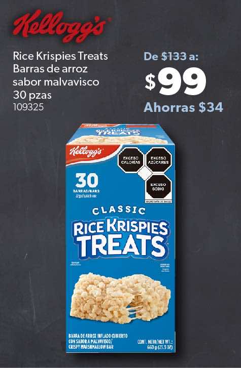 Rice Krispies Treats Barras de arroz