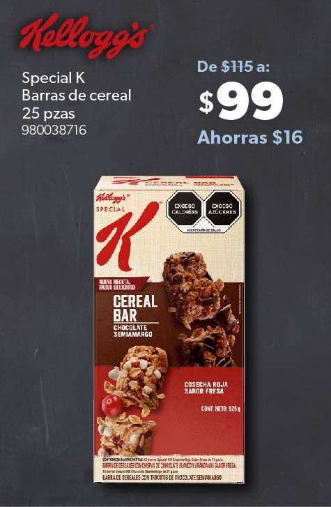 Special K Barras de cereal