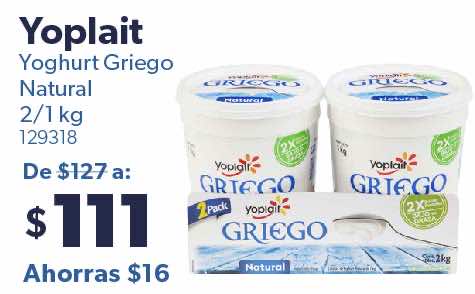 Yoghurt Griego Natural 2/1 kg