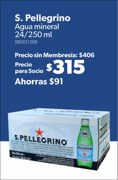 Agua mineral 24 pzas de 250 ml