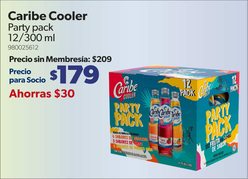 Caribe Cooler Party Pack 12 pzas 