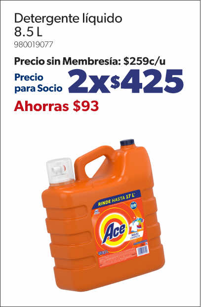 Detergente líquido concentrado 8.5 litros