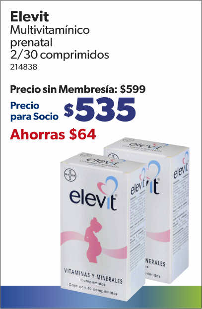 Multivitamínico 2 cajas de 30 tabletas