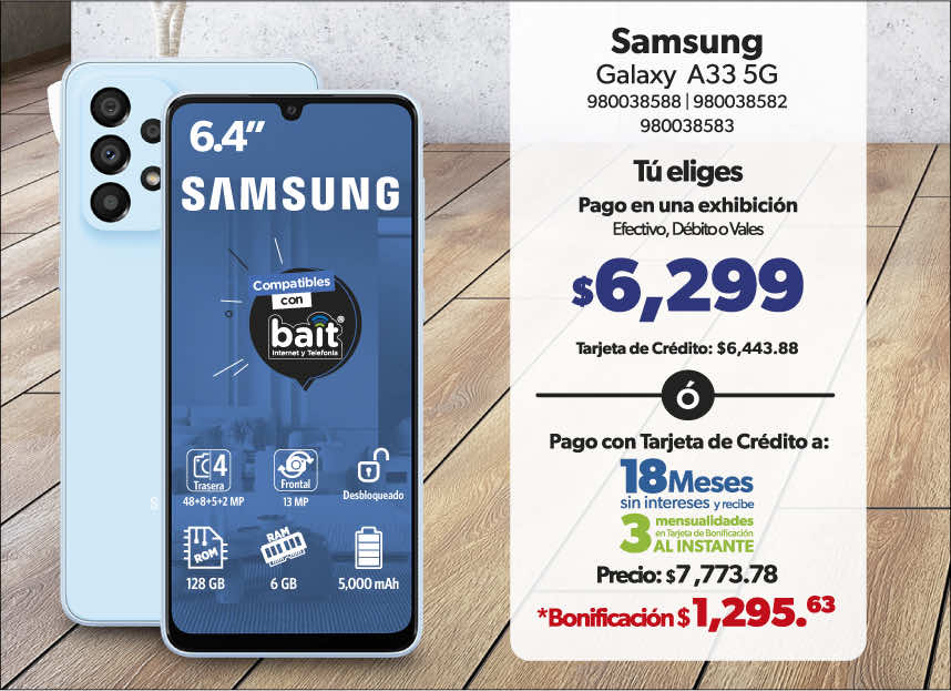 Smartphone Galaxy A33, 128 GB