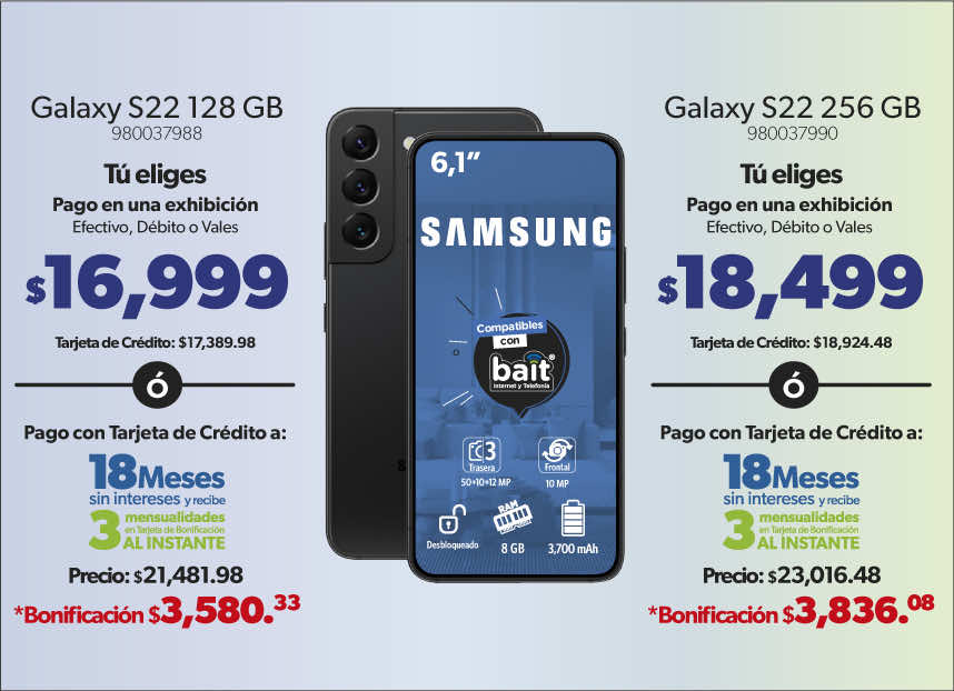 Smartphone Galaxy S22 128 GB Negro