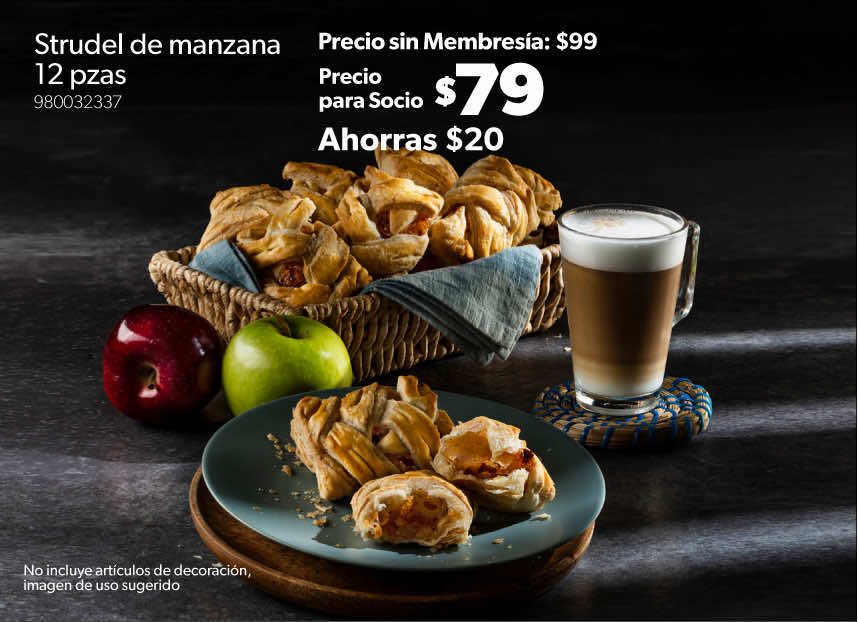 Strudel de manzana 12 pzas