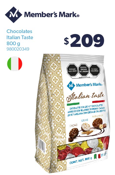 Chocolates Italian Taste 800 g