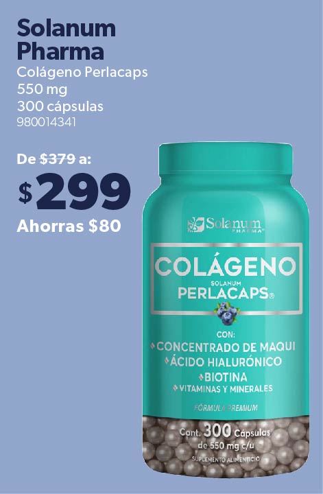Colágeno Perlacaps 550 mg