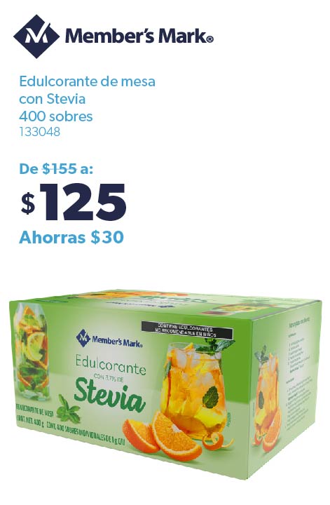 Edulcorante de mesa con Stevia