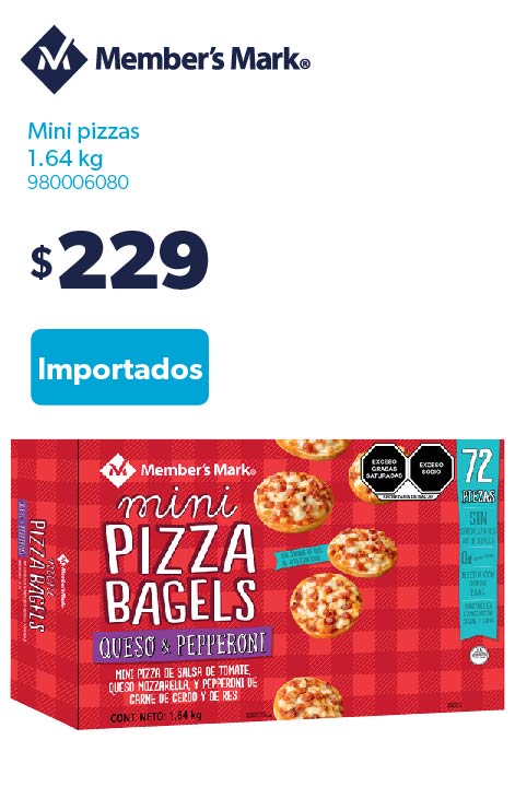 Mini pizzas 1.64 kg