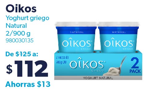 Yoghurt griego Natural 2/900 g